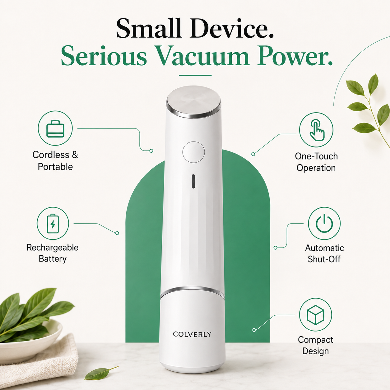 Colverly FreshLock™ — Vacuum-sealed fresh in 5 seconds.