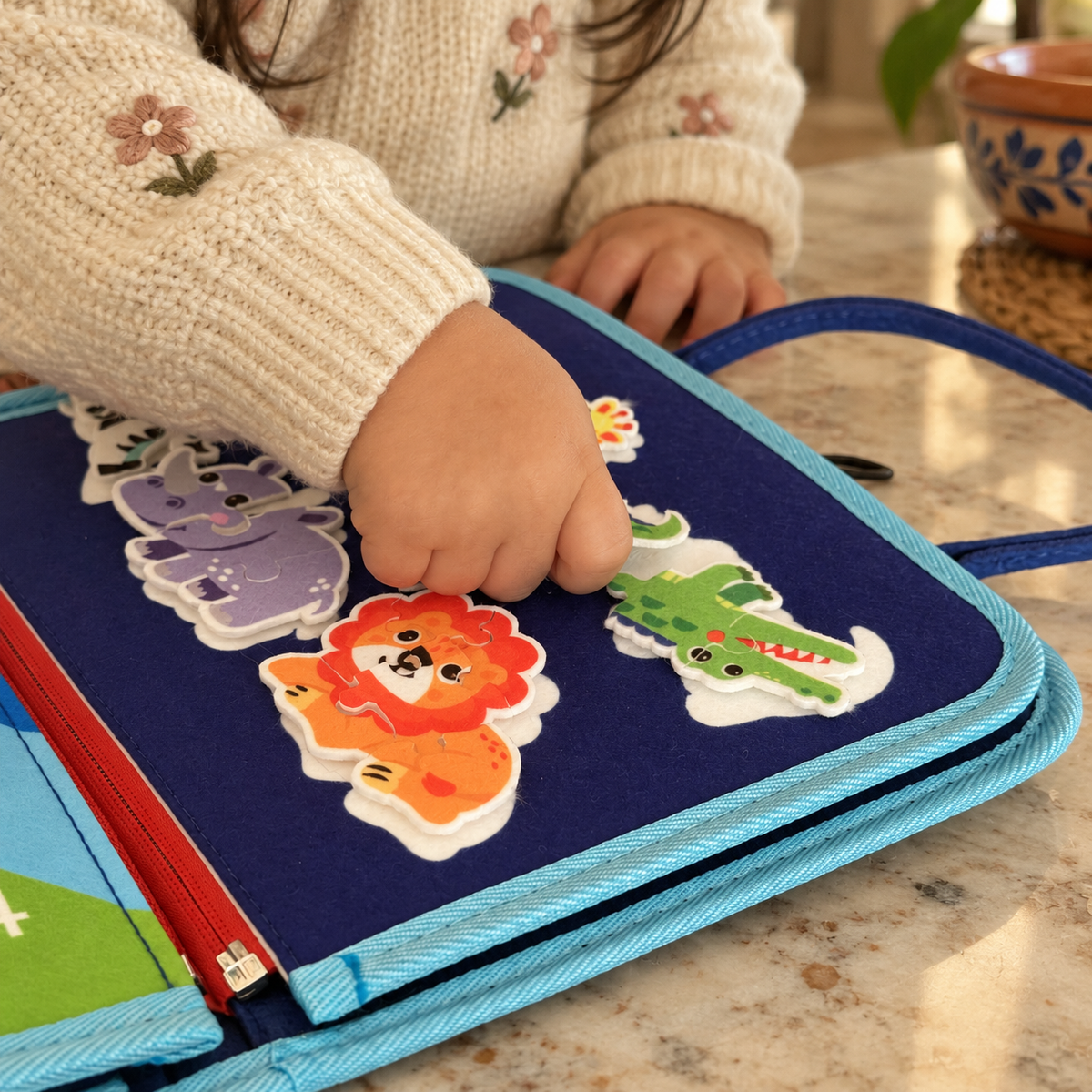 Libro Sensorial Montessori — La misma paz para ti. Mucho más aprendizaje para él.